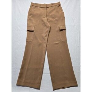 Express  High Rise Wide Leg Cargo Trousers Pants Sz 10R Stretch.